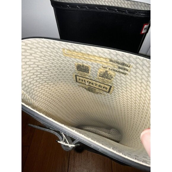 Hunter Black High Rain Boots Unisex 6M 7F - Picture 4 of 8